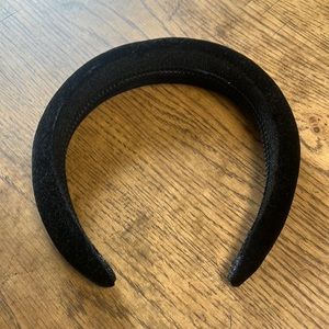 Black Velvet padded headband